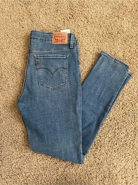 Levi's 711 Skinny Blue Denim Jeans